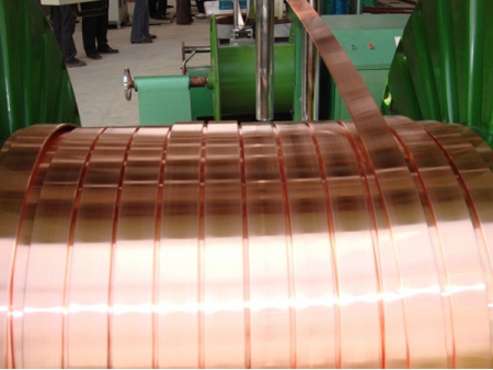 Línea de extrusión de barras colectoras de cobre TJ350