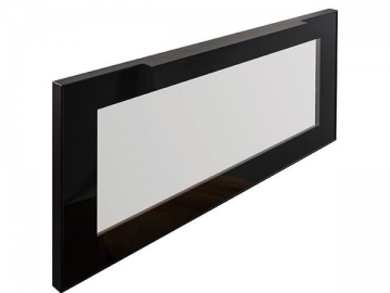 Puerta larga de gabinete de vidrio con marco oculto de aluminio