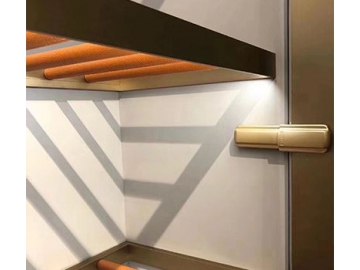 Puerta de gabinete de vidrio con marco de aluminio, Estilo Danangu