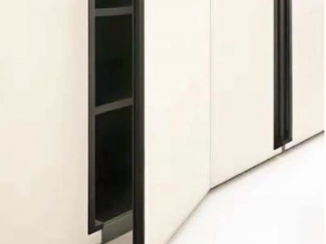 Tirador de puerta de armario de aluminio (sección en forma de L)
