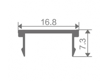 Pista para puerta corredera/corrediza de aluminio