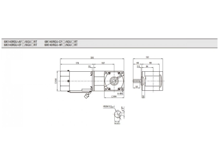 Motor para control de velocidad  104mm 140W