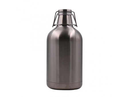 Growler de Doble Pared y Boca Ancha de 3.78L con Tapa Flip Top