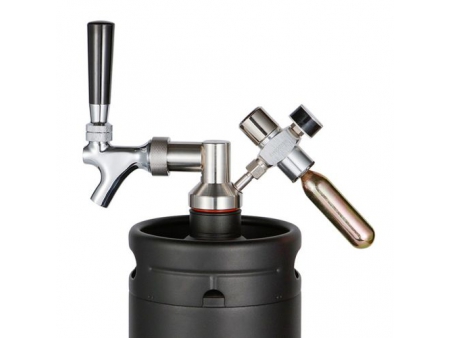 Dispensador de Cerveza para Mini Barril de Acero Inoxidable con Válvula de Presión a 30psi