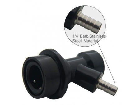 Conector Ball Lock, de Plástico para Salida de Líquido