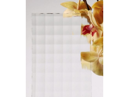 Vidrio grabado transparente
