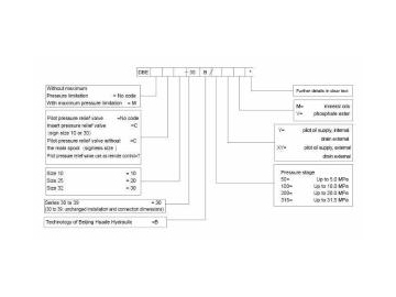 Válvula proporcional de descarga de presión, DBE