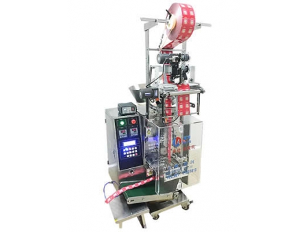 Máquina formadora, llenadora y selladora automática de paquetes de pastillas