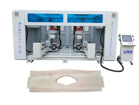 Centro de Mecanizado CNC de 5 Ejes, con Doble Cabezal