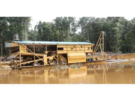 Draga minera de succión con cortador