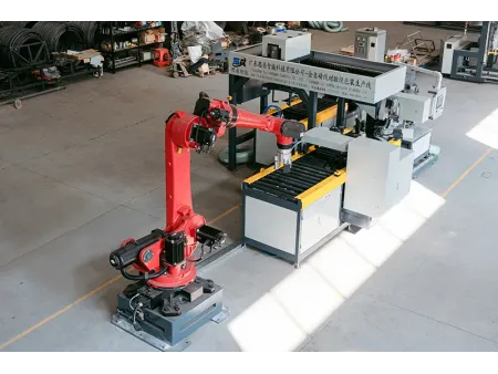 Línea de embalaje horizontal automática de bobinas de alambre
