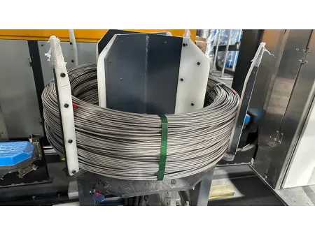 Línea de embalaje horizontal automática de bobinas de alambre