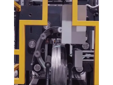 Línea de embalaje vertical automática de bobinas de alambre