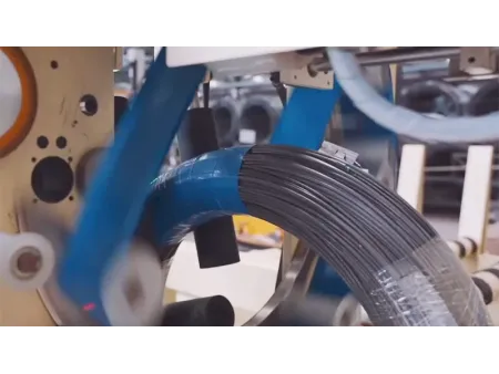 Línea de embalaje vertical automática de bobinas de alambre