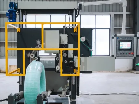 Máquina envolvedora semiautomática de bobinas