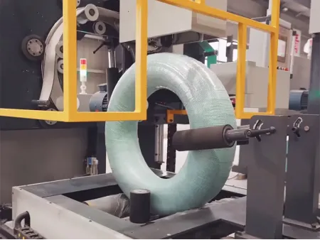 Máquina envolvedora semiautomática de bobinas