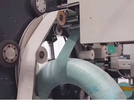 Máquina envolvedora semiautomática de bobinas