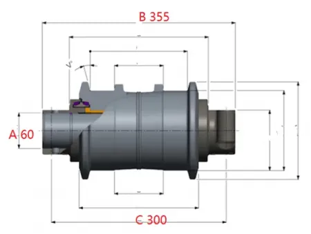 Rodillo superior para excavadora Komatsu PC3000