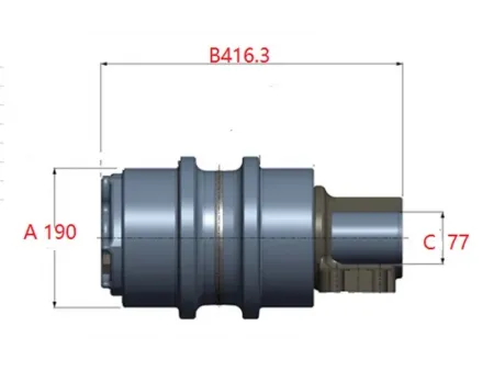 Rodillo superior para excavadora Caterpillar E385