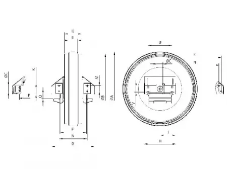 Rueda guía para bulldozer Komatsu D85