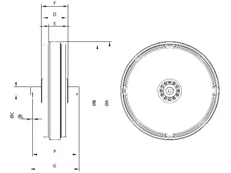 Rueda guía trasera para bulldozer Caterpillar D6M
