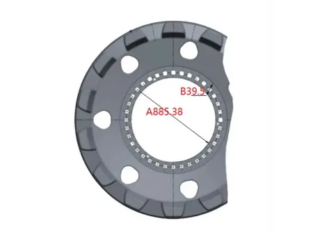 Rueda dentada para excavadora Komatsu PC3000