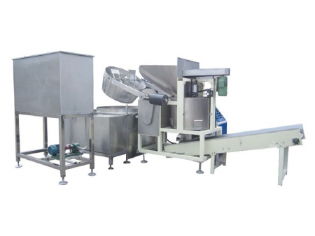 Freidora por lotes con desaceitado centrífugo (150kg/h), 300W Freidora por lotes con desaceitado centrífugo (150kg/h), 300W