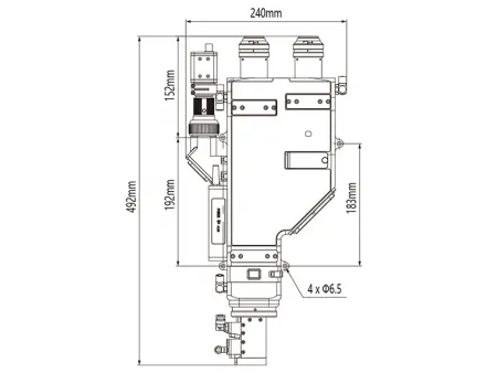 Cabezal de soldadura láser híbrido de doble longitud de onda, de 8 kW