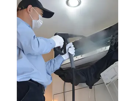 Limpiador de vapor para aires acondicionados