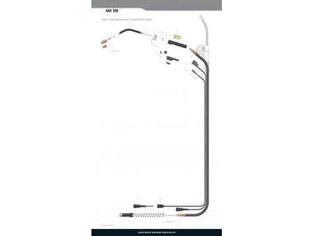 Pistola de soldar autoprotegida NK115