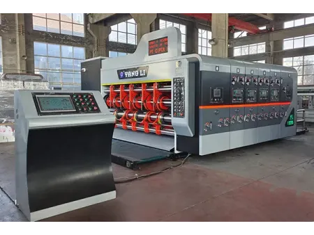 Impresora, ranuradora, troqueladora rotativa con alimentador de borde delantero, CZYL-C