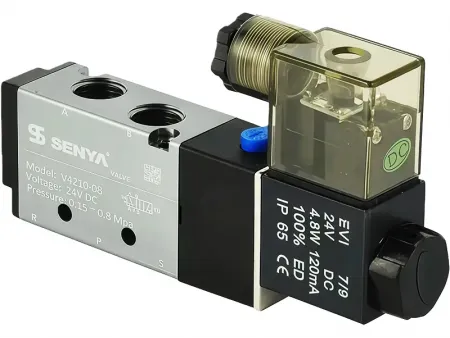 Serie V4  Válvula solenoide de aluminio de 5/2 vías