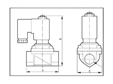 Serie PU220  Válvula solenoide de latón de 2/2 vías