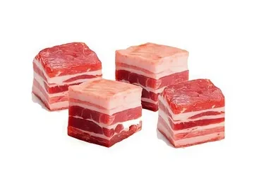 Línea automática de corte en cubos de carne deshuesada