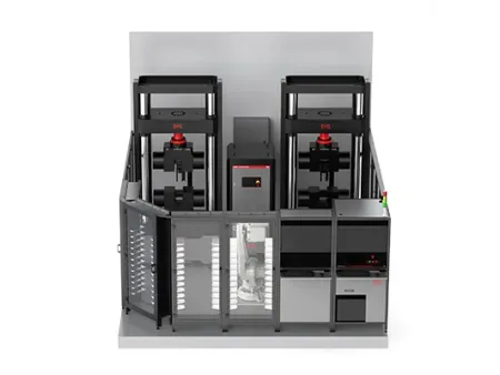 Sistema automatizado robótico de pruebas de tracción de varillas de refuerzo