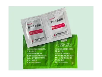 DXDK950Q, Full-Servo  Envasadora de Sobres Tipo Sachet de 4 Sellos Para Gránulos & Líquidos