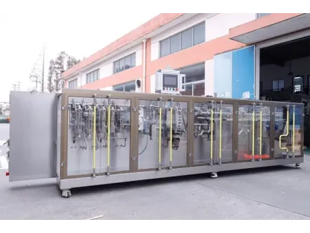 Envasadora horizontal de bolsas con boquilla, llenado con 1 boquilla