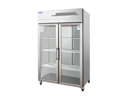 Vitrina refrigerada con puerta de vidrio