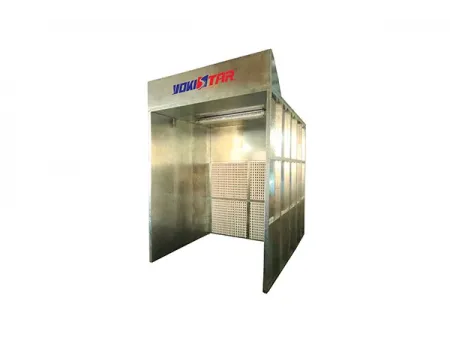 Cabina de pintura abierta