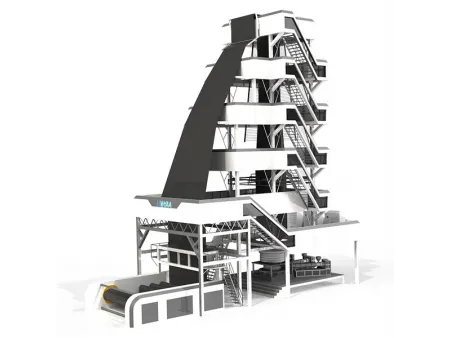 Máquina sopladora de geomembranas (6–8m de ancho)