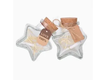 Botellas de vidrio decorativas