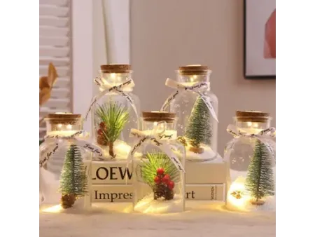 Botellas de vidrio decorativas