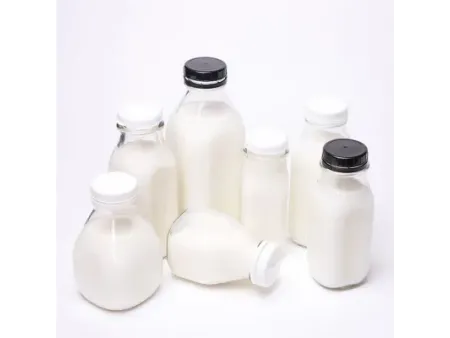 Botellas de vidrio para leche