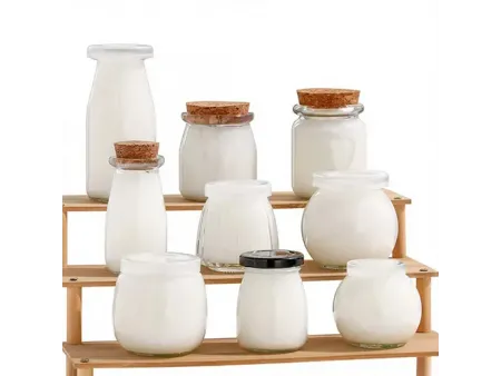 Frascos de vidrio para pudín