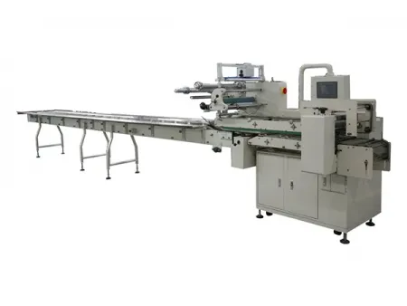 Envasadora horizontal flow pack SF-J para envasado múltiple