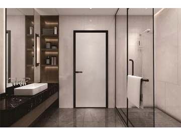 Puerta de baño de aluminio de línea delgada, GDM55A