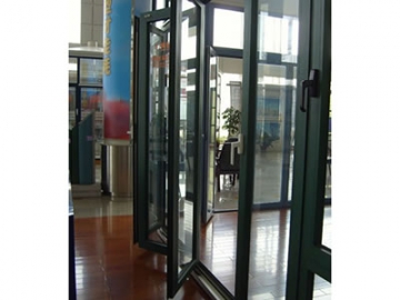 Puerta plegable de aluminio