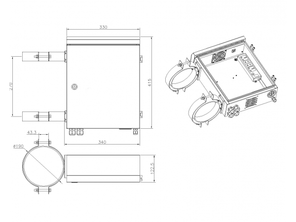 Caja Externa Para Equipo De Fibra Ptica A Prueba De Agua Fabricante