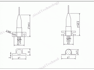 Diodo láser de cable coaxial 1310nm FP