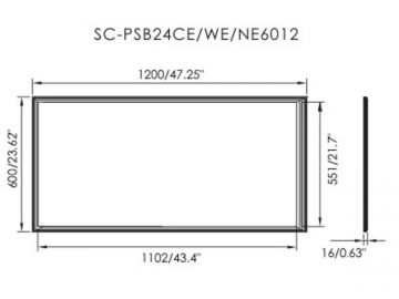 Panel de luces LED de brillo ajustable